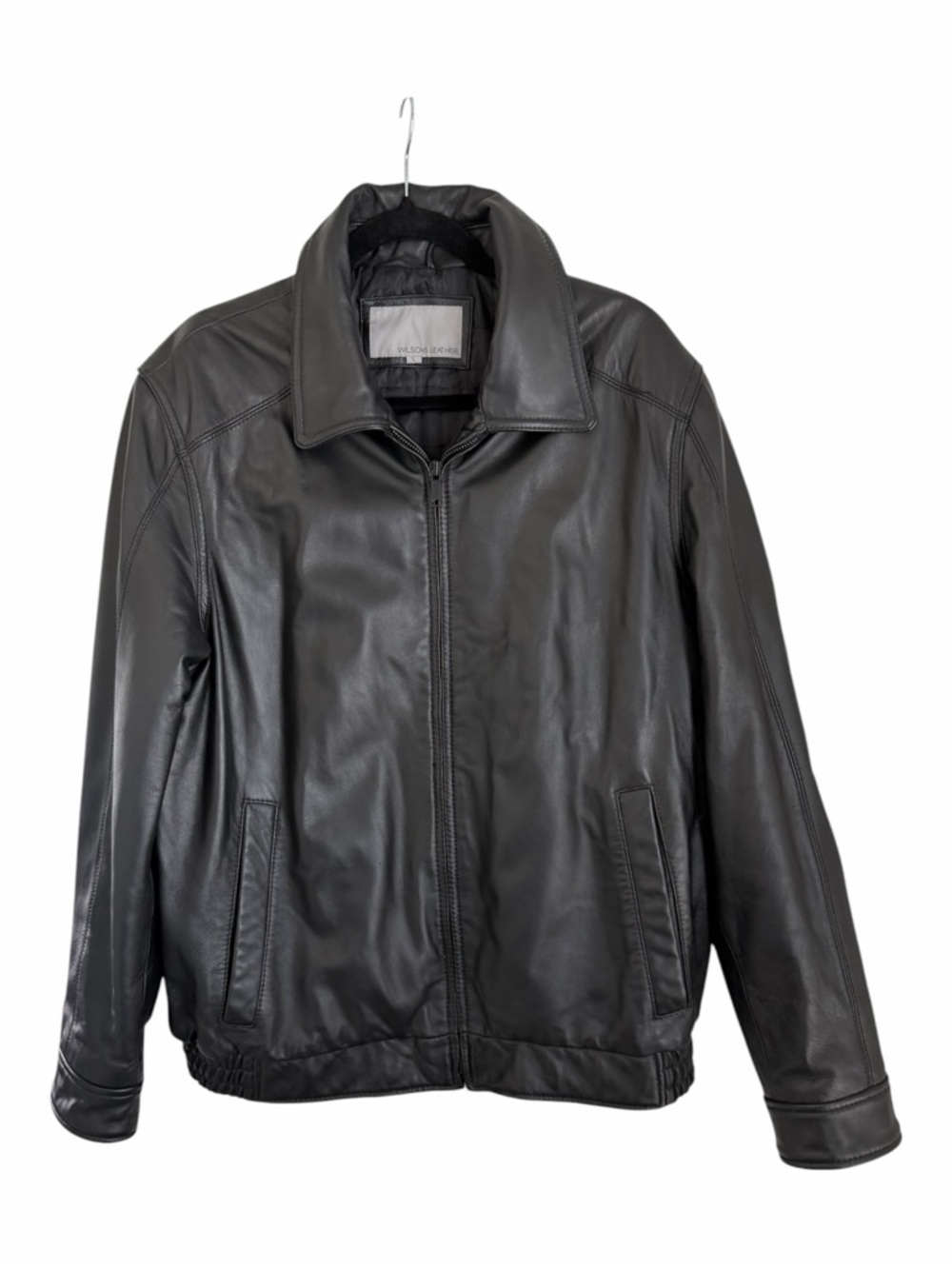 Wilsons Leather Men’s Bomber Jacket Large Black